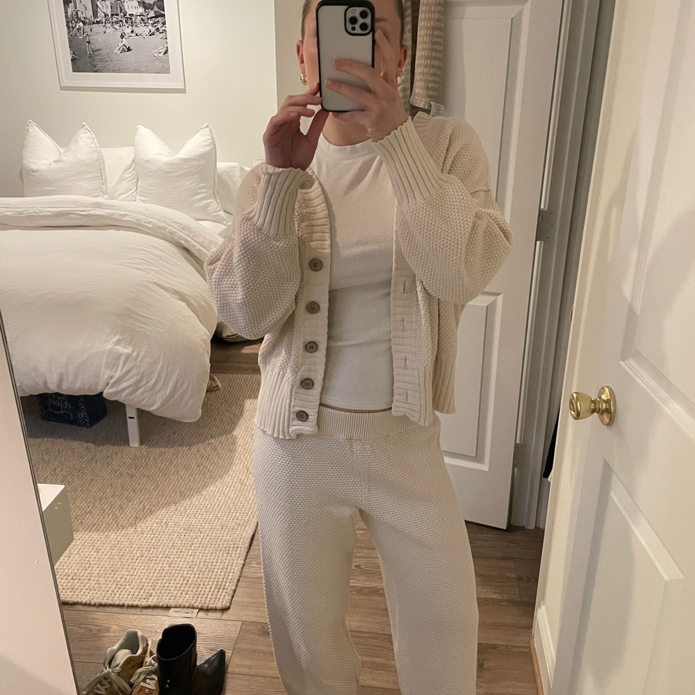 Free People Hailee Cardi Set in Powder Sand
